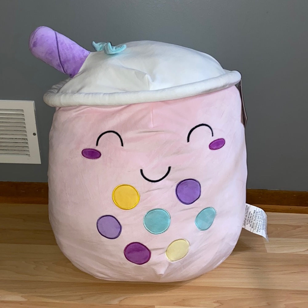 BRAND NEW BOBA TEA FOOD SQUISHIE PLUSH 20”! NWT! SMOKE FREE HOME! - Picture 1 of 5
